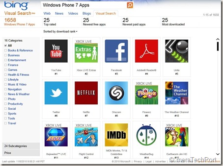 meraTechPort: Bing Visual Search for 1600+ Windows Phone 7 Apps is Live ...